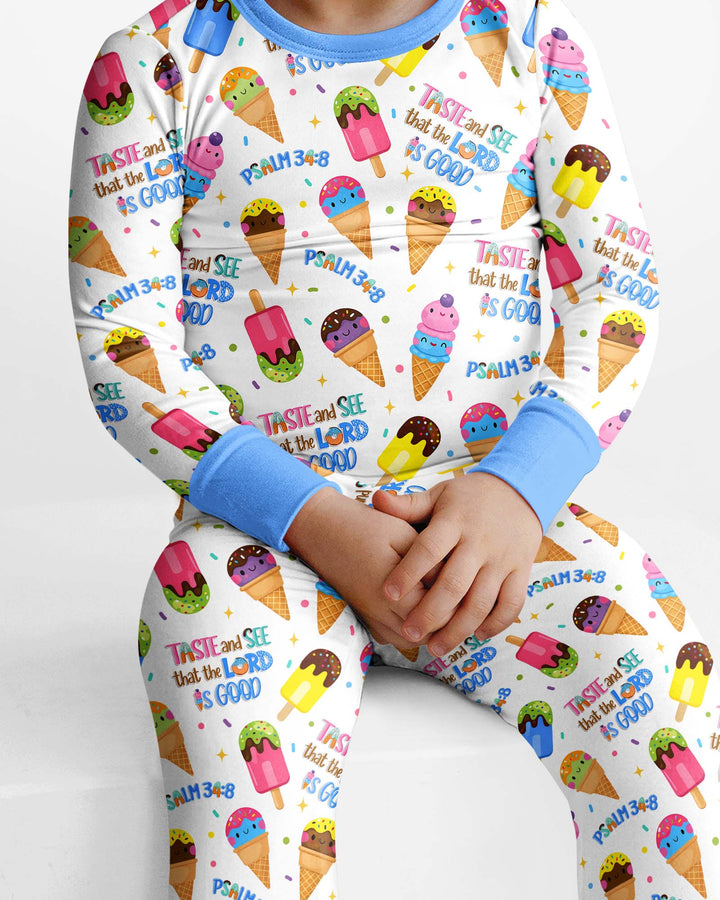 Template Bamboo Two Piece Long Sleeve Pyjamas Set