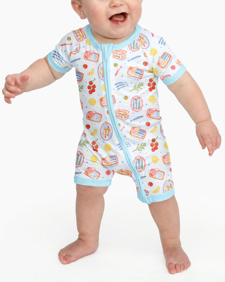 Preppy Sardines Bamboo Shorty Zippy