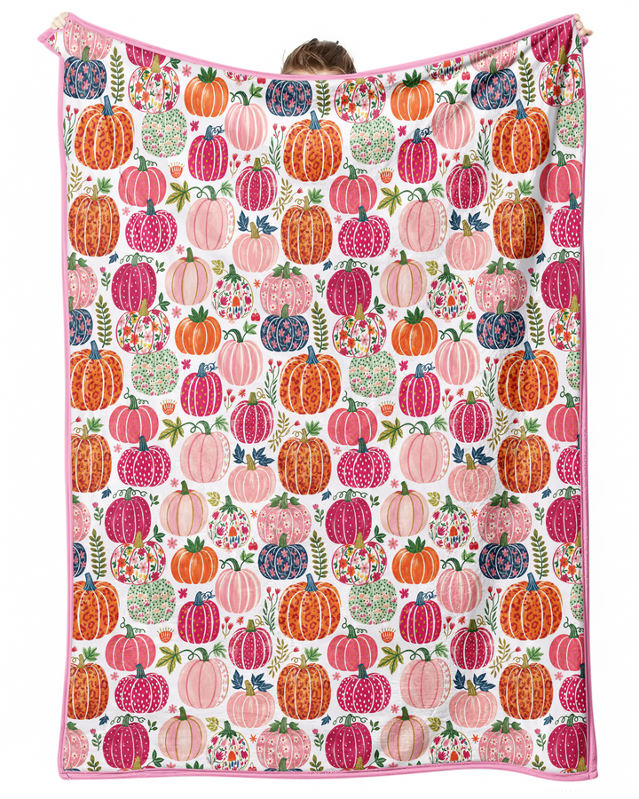 Pumpkin Patch Party Bamboo Blanket