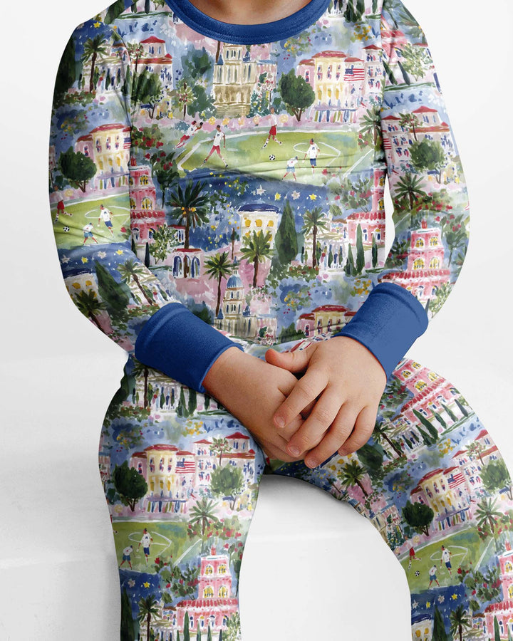 Soccer Tour 2026 Bamboo Two Piece Long Sleeve Pajama Set