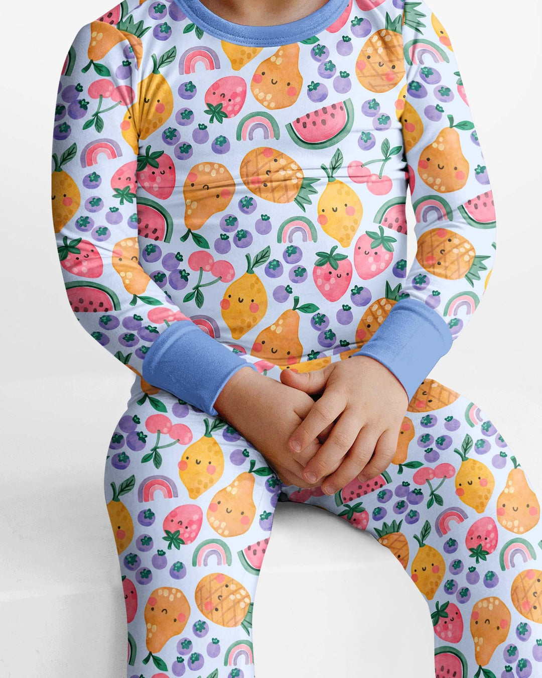 Fruitie Cuties Family Matching Bamboo Two Piece Long Sleeve Pajama Set