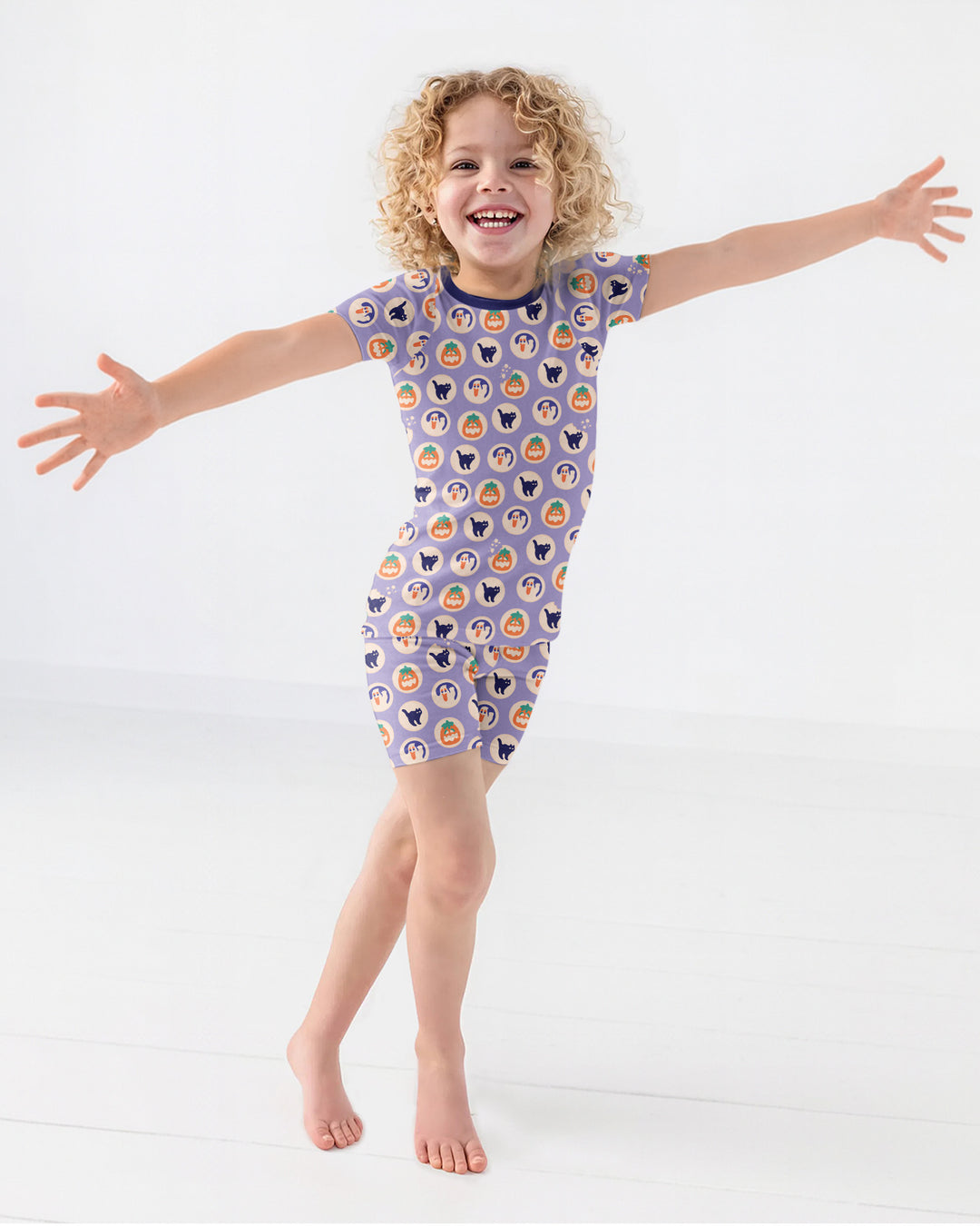 Template Bamboo Two Piece Short Sleeve Shorts Pyjamas Set