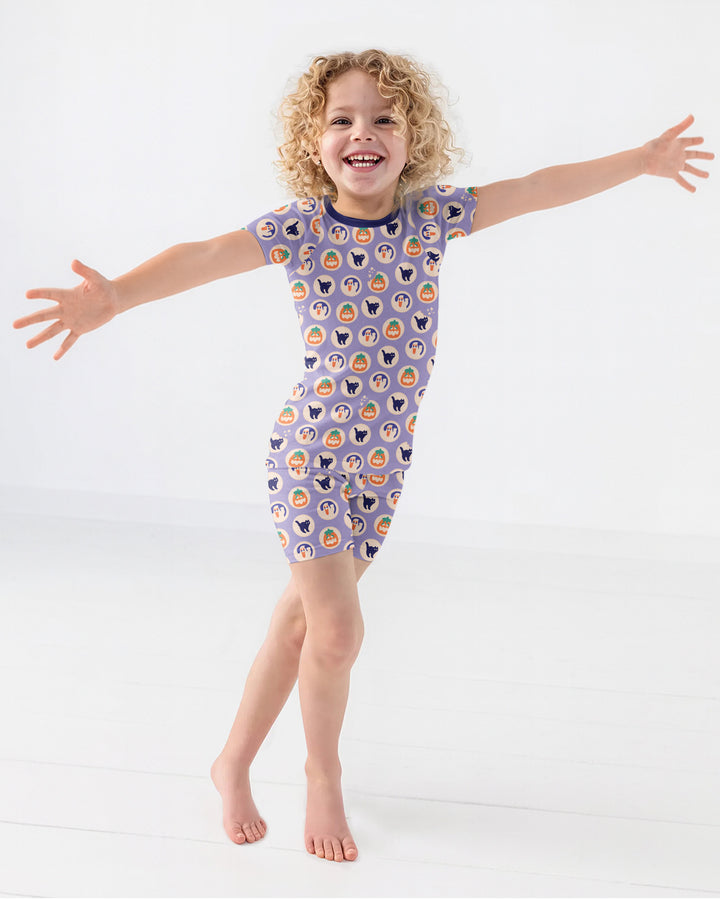 Template Bamboo Two Piece Short Sleeve Shorts Pyjamas Set