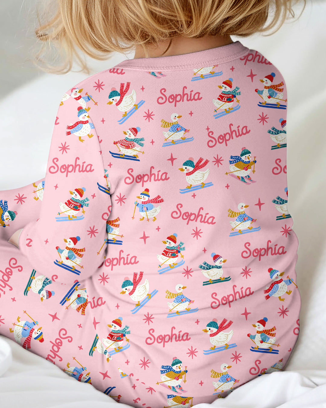 Custom Name Skiing Goose Bamboo Convertible Zippy