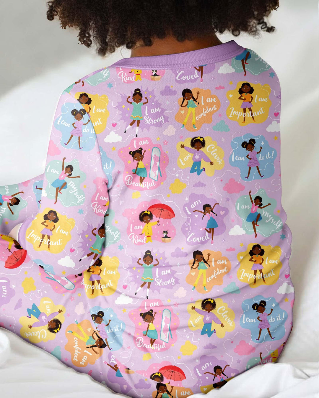 African American Girl I Am Loved Bamboo Convertible Zippy
