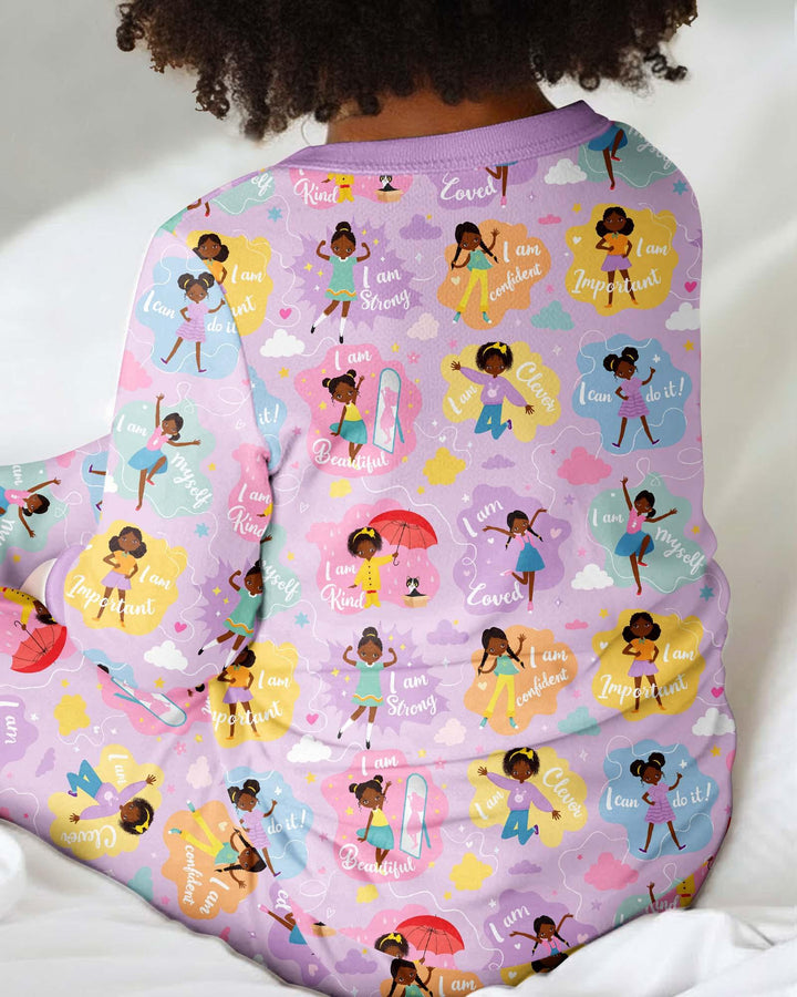 African American Girl I Am Loved Bamboo Convertible Zippy