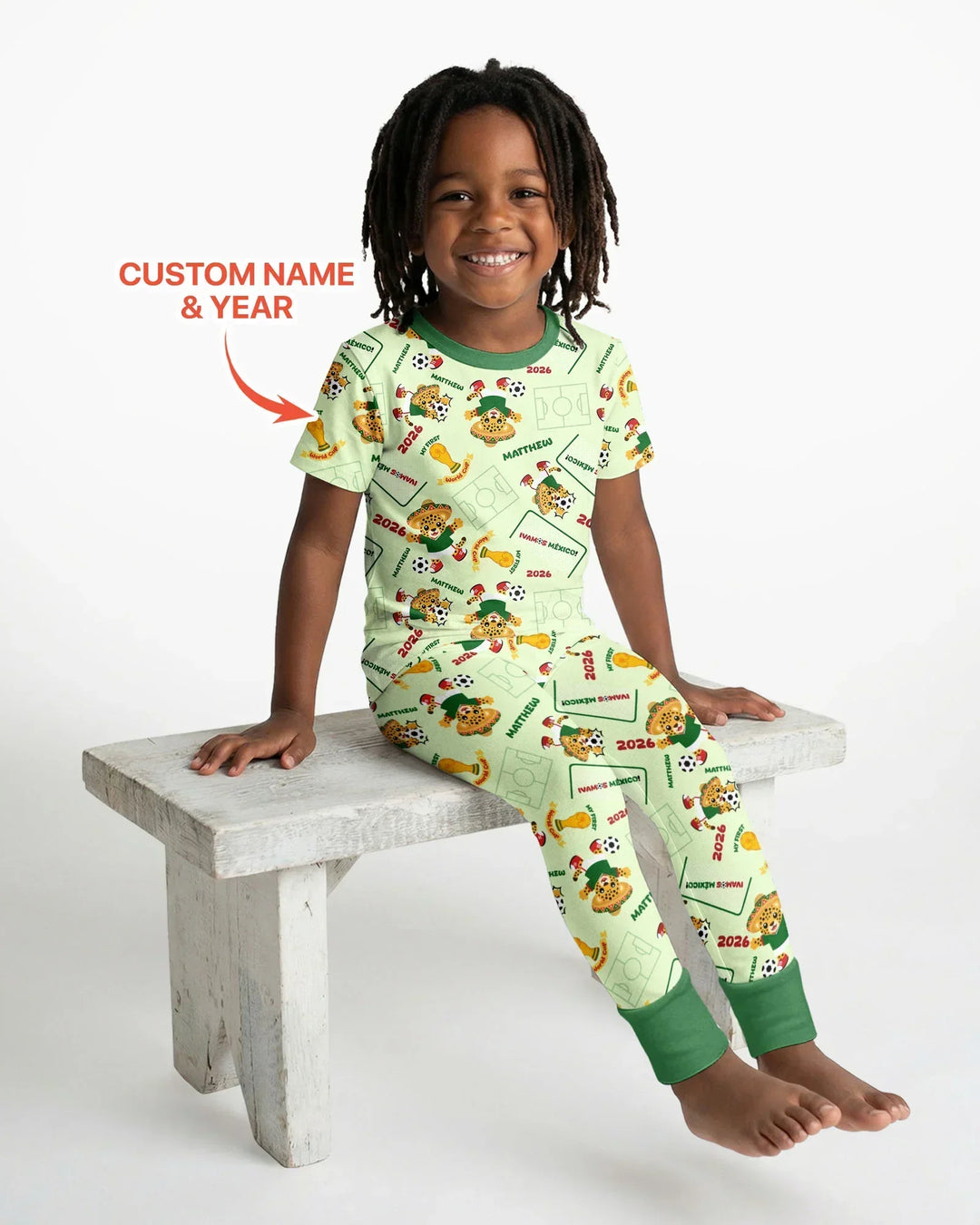 My First World Cup Bamboo Two Piece Short Sleeve Pajama Set