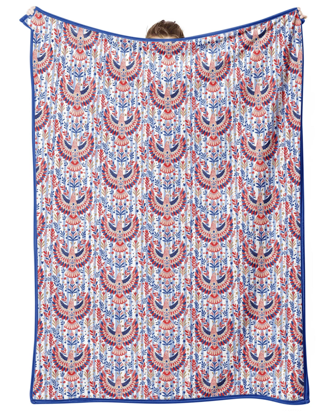 Patriotic Eagle Bamboo Blanket