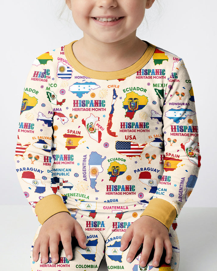 Template Bamboo Two Piece Long Sleeve Pyjamas Set