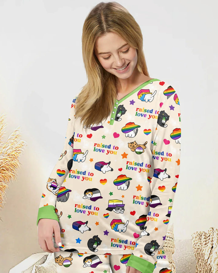 Rainbow Paws Family Matching Bamboo Women Pajama Set
