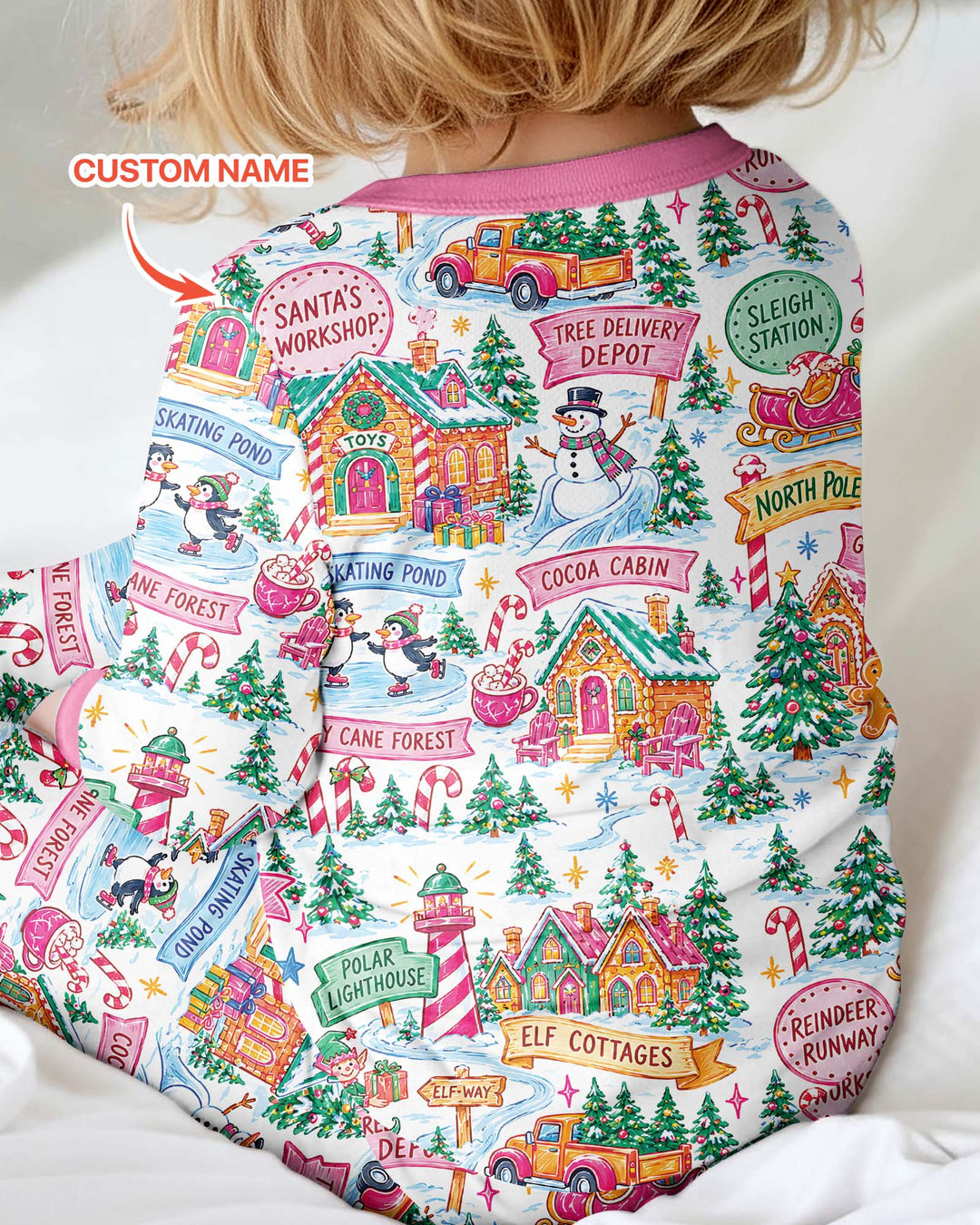 Welcome to North Pole Custom Name Bamboo Convertible Zippy