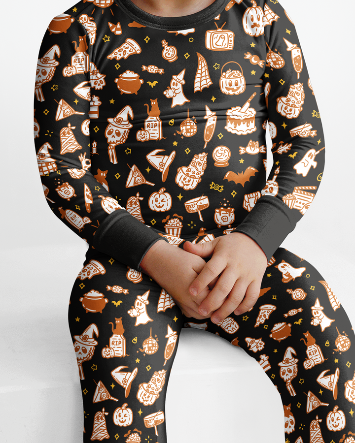 Template Bamboo Two Piece Long Sleeve Pyjamas Set