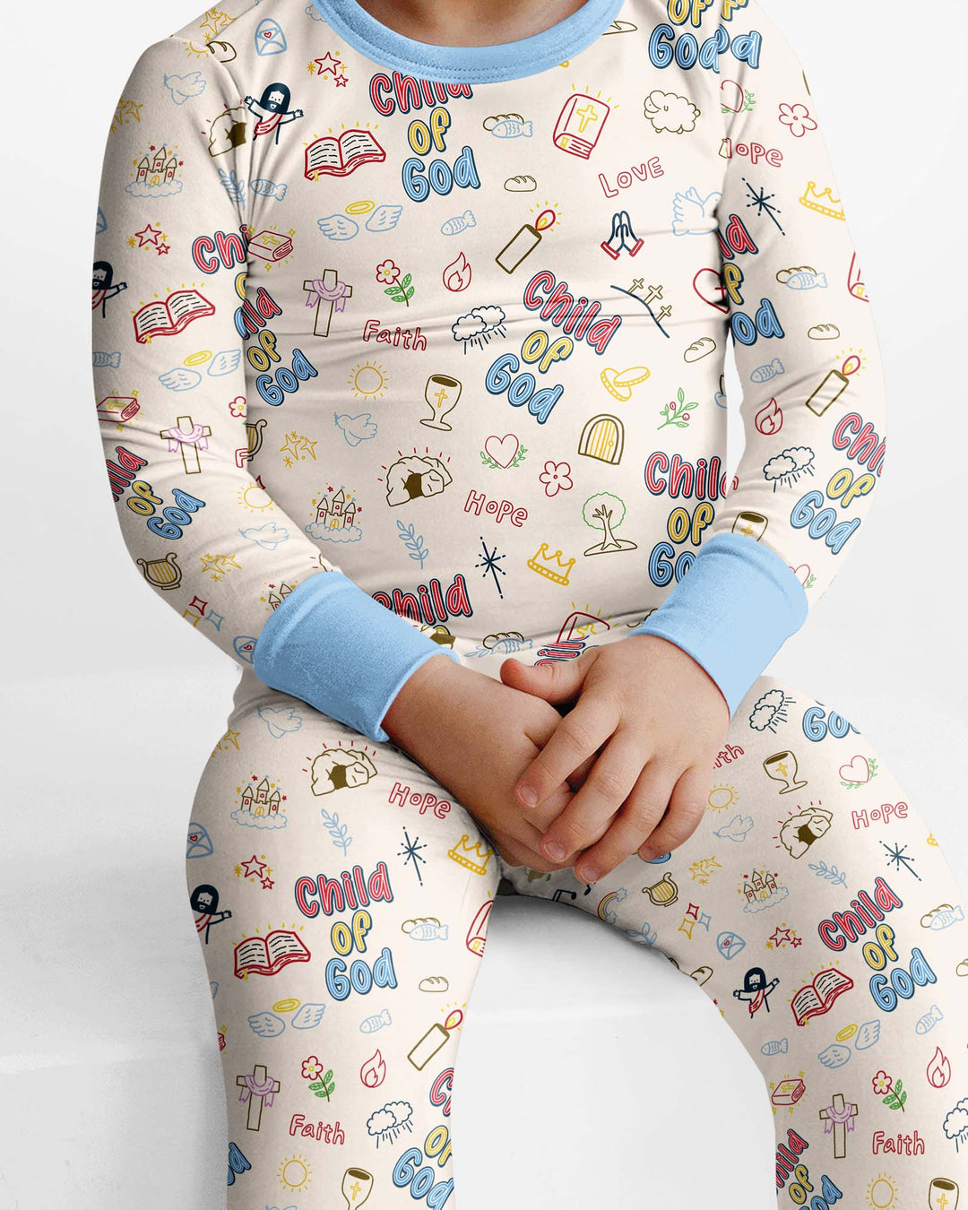 A Child Of God Family Matching Bamboo Two Piece Long Sleeve Pajama Set