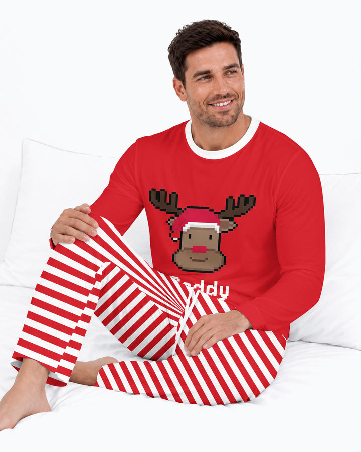 Merry Pixel Pals Bamboo Men's Pajama Set