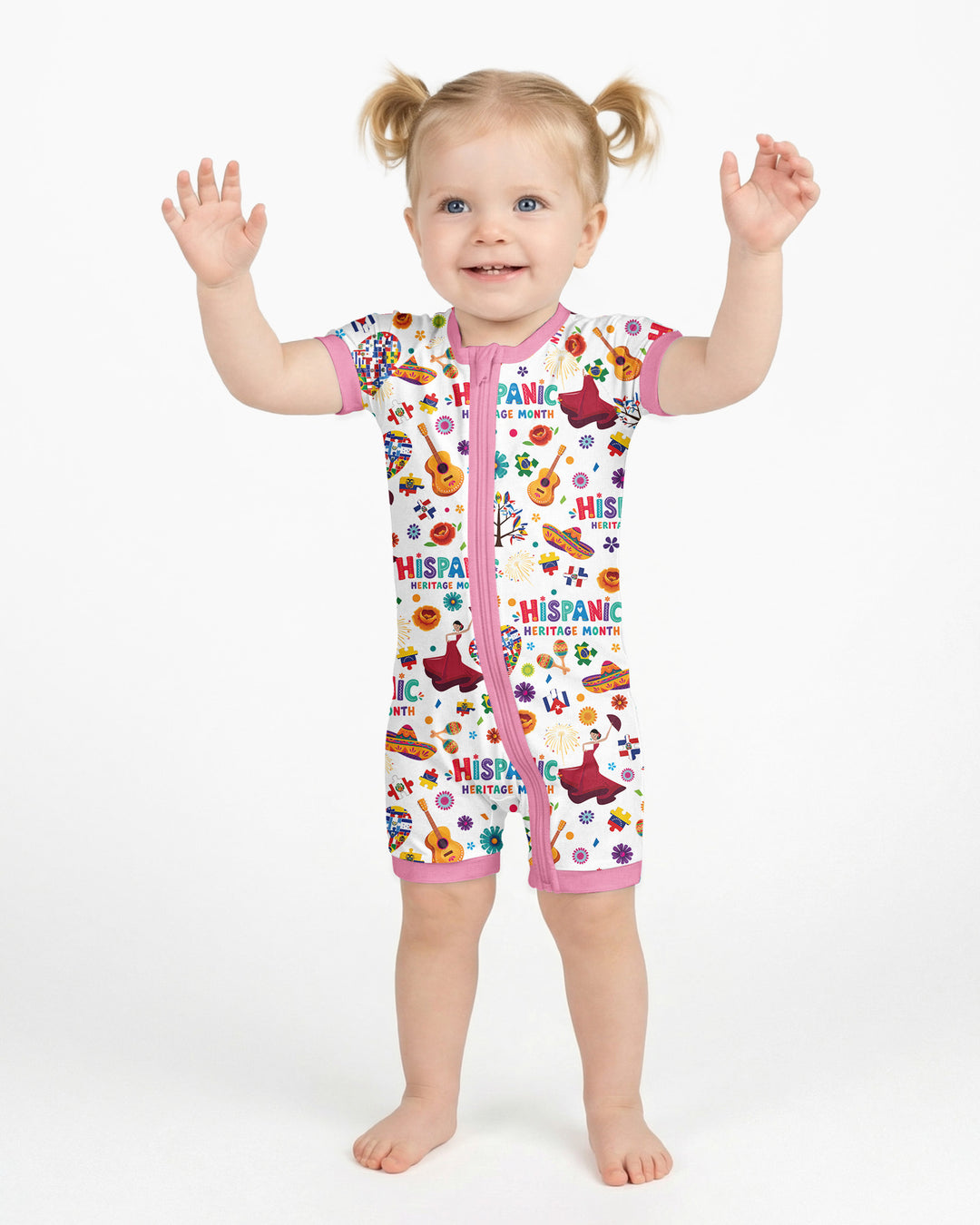 Fiesta Hispanic Heritage Month Bamboo Shorty Zippy