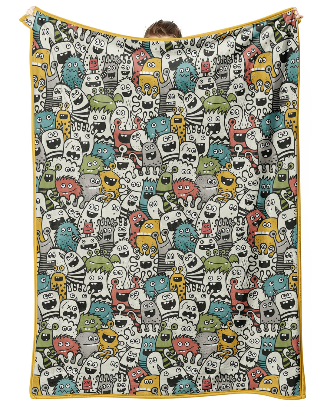 Monsters And Friends Bamboo Blanket