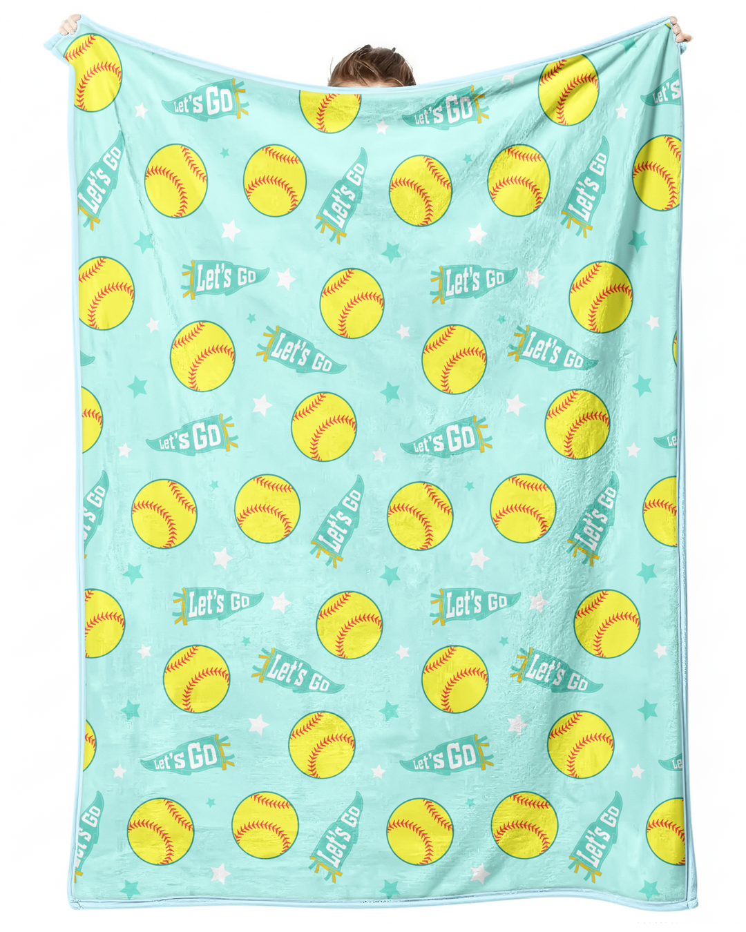 Softball Lovers Bamboo Blanket