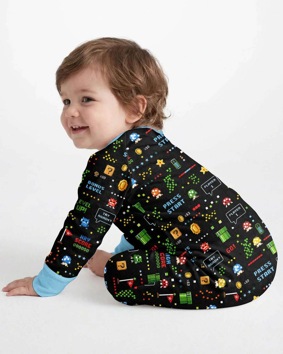 Pixel Game Lover Matching Bamboo Convertible Zippy