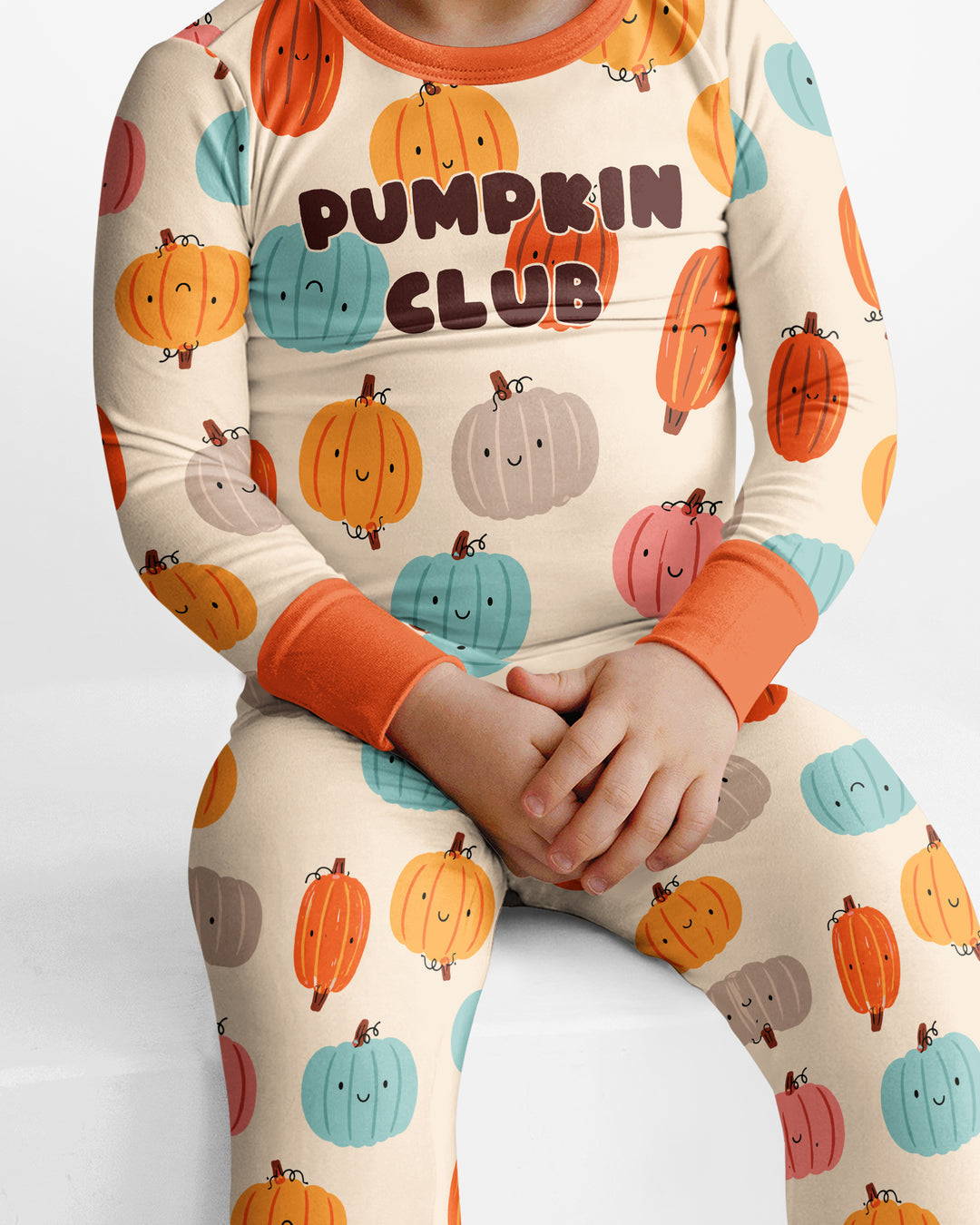 Mommy's Little Pumpkin  Bamboo Two Piece Long Sleeve Pajama Set