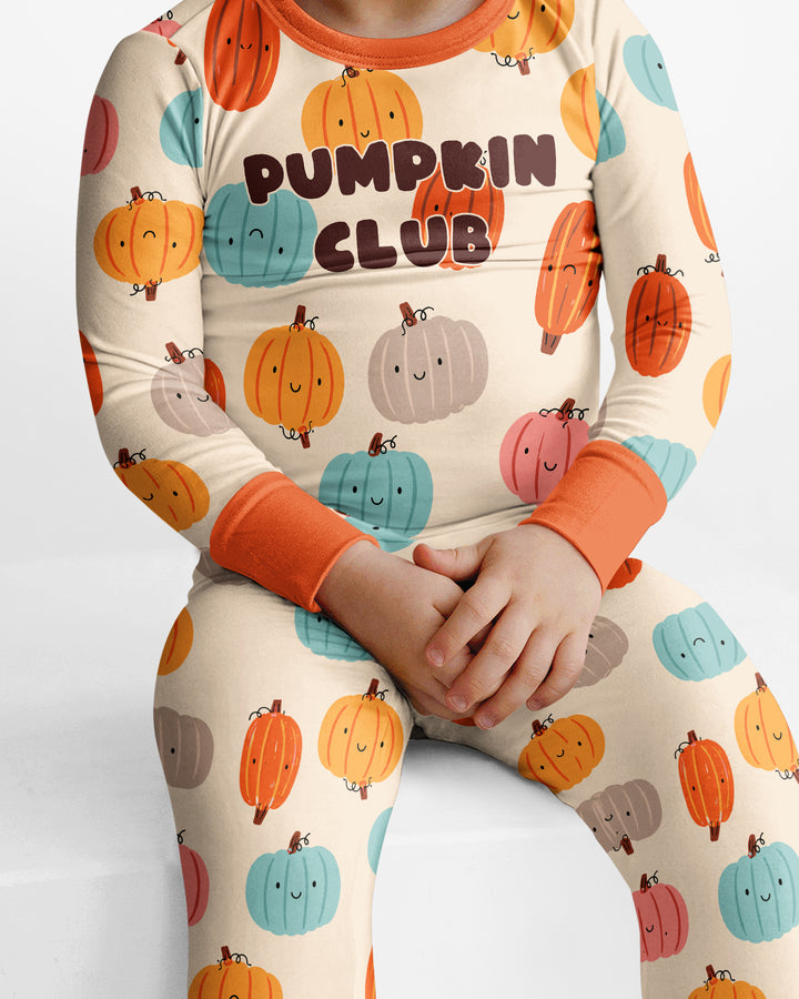 Mommy's Little Pumpkin  Bamboo Two Piece Long Sleeve Pajama Set