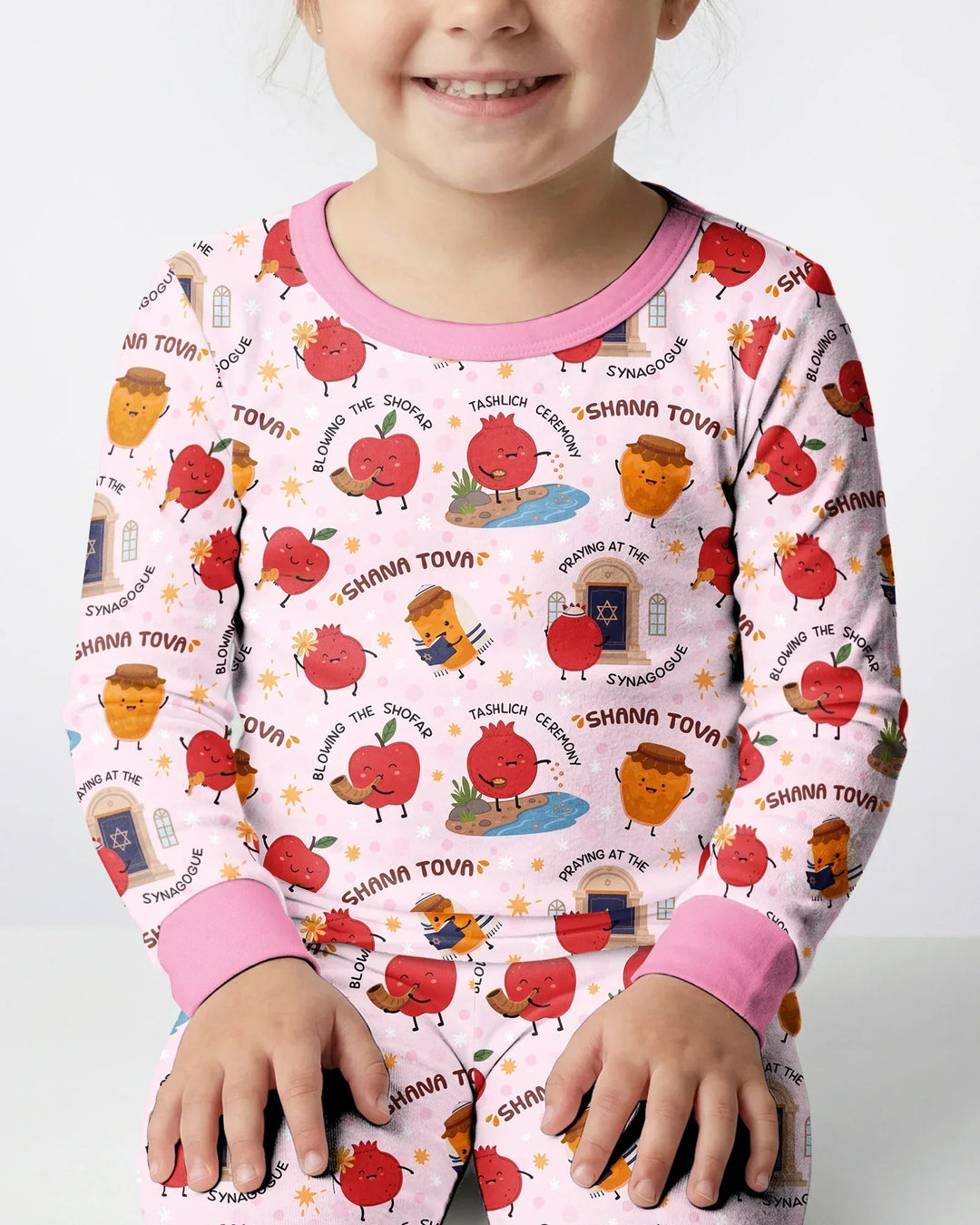 Template Bamboo Two Piece Long Sleeve Pyjamas Set