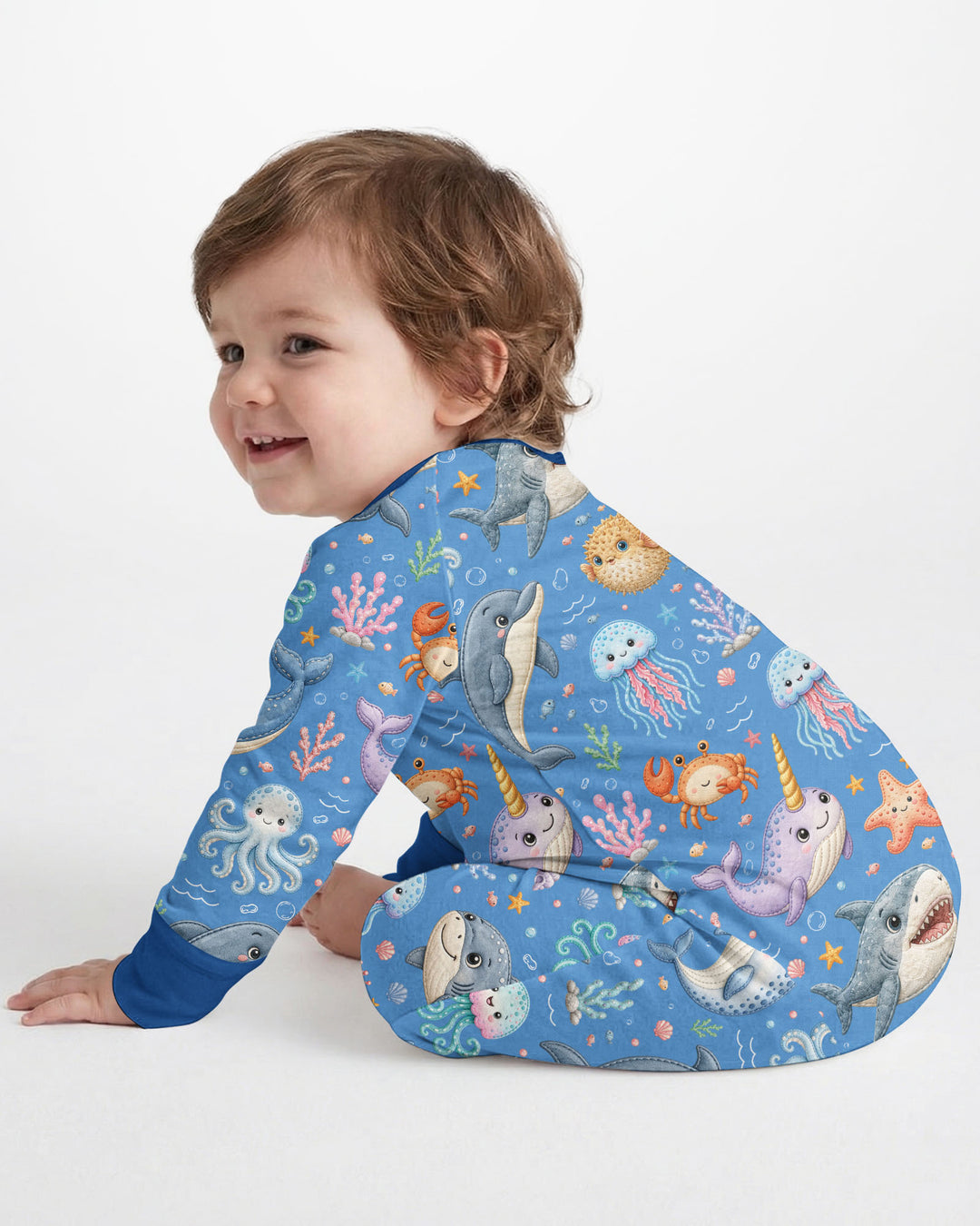 Cute Ocean Animals Bamboo Convertible Zippy