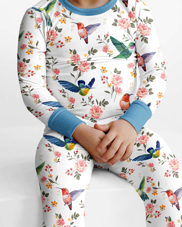 Template Bamboo Two Piece Long Sleeve Pyjamas Set