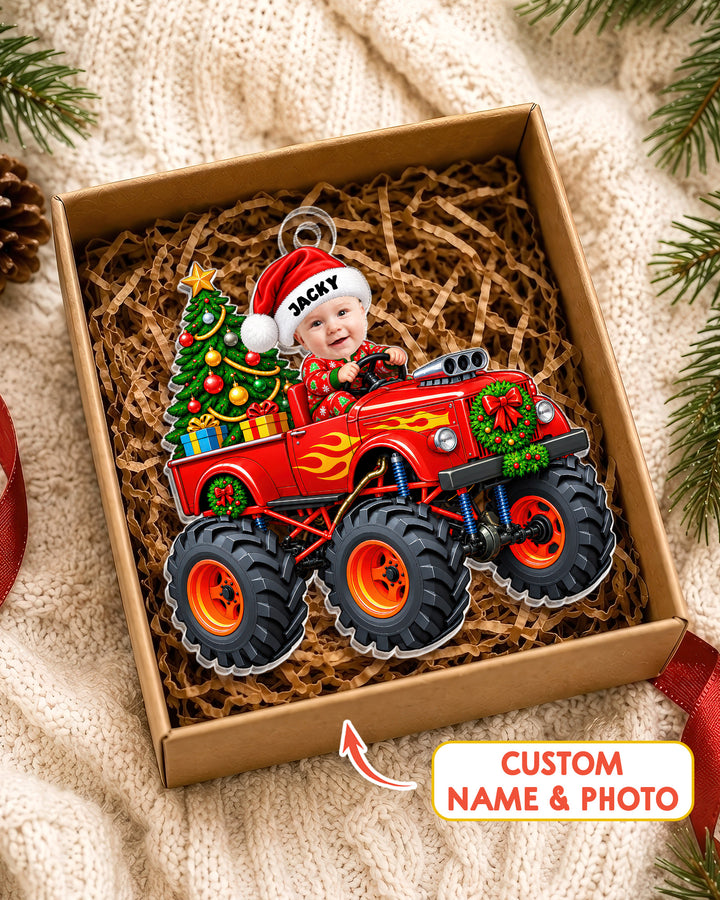 Little Driver Christmas Acrylic Ornament