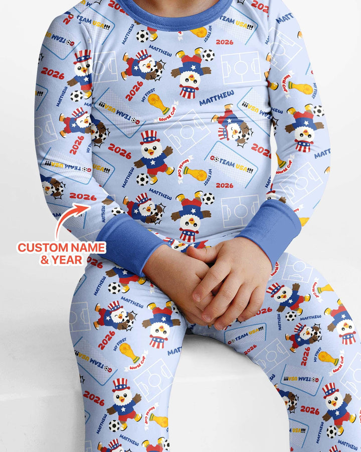 My First World Cup Bamboo Two Piece Long Sleeve Pajama Set