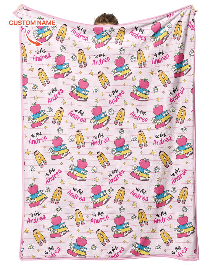 First Day of School Bamboo Blanket