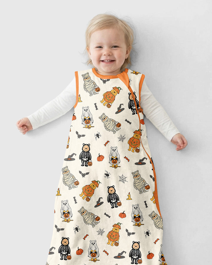 Retro Trick Or Treat Bamboo Sleep Bag
