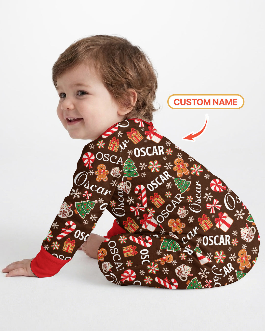 Merry Christmas Custom Name Bamboo Convertible Zippy