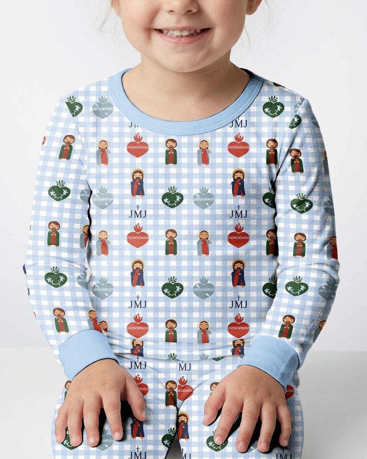 Template Bamboo Two Piece Long Sleeve Pyjamas Set