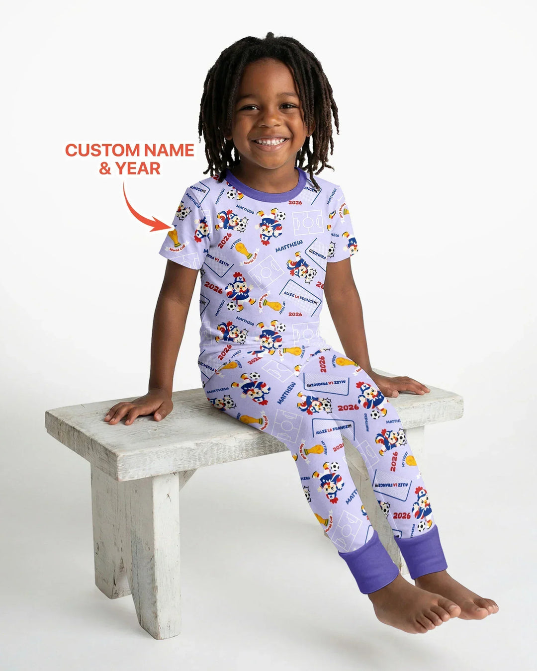 My First World Cup Bamboo Two Piece Short Sleeve Pajama Set
