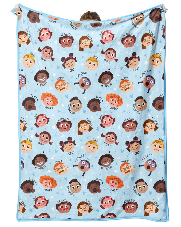 Feelings Vocabulary Bamboo Blanket