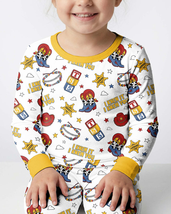 Little Cowgirl Bamboo Two Piece Long Sleeve Pajama Set
