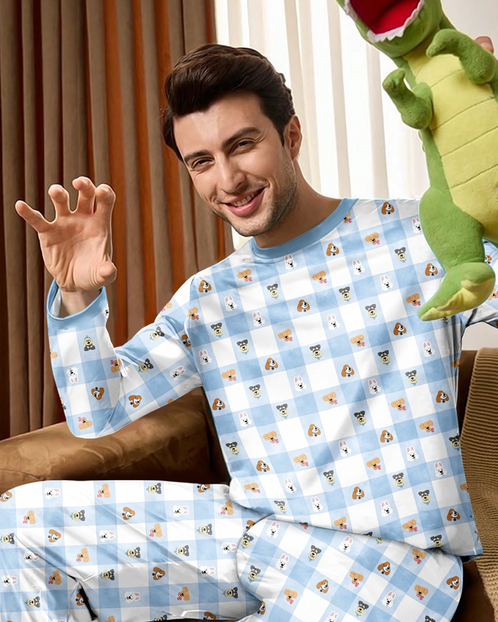 Plaid Pals Family Matching Bamboo Men's Pajama Set