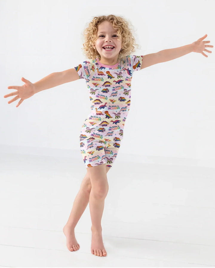 The Future is Inclusive Bamboo Two Piece Short Sleeve Shorts Pajama Set