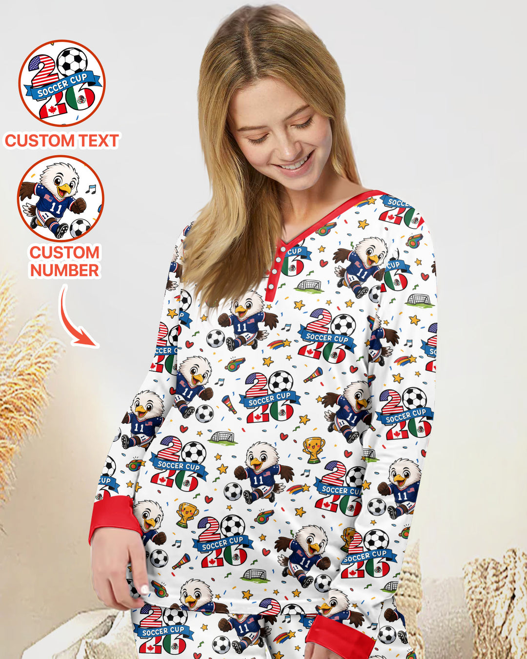 We Are The Champions Soccer Cup 2026 Bamboo Women Pajama Set