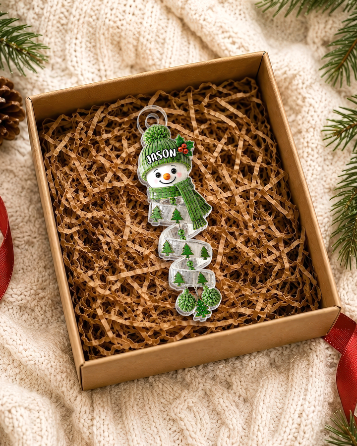 Christmas Snowman Acrylic Ornament