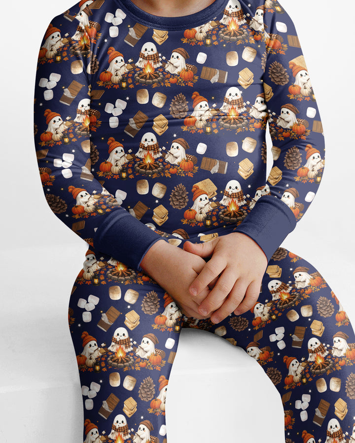 Campfire Boo Bamboo Two Piece Long Sleeve Pajama Set