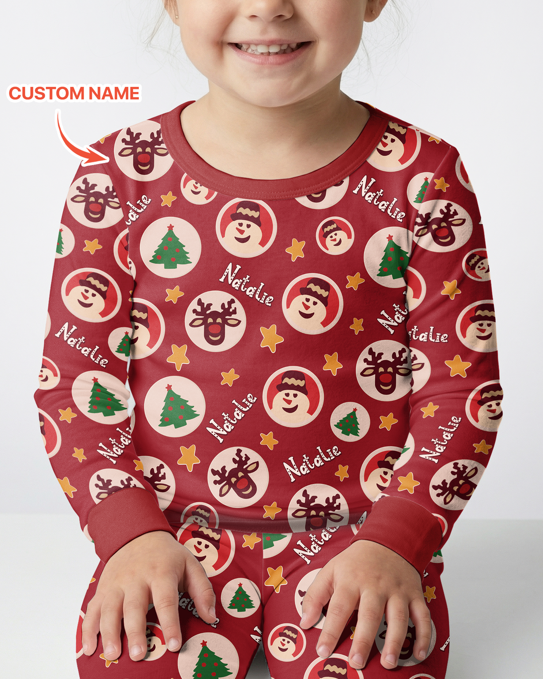 Christmas Dinner Bamboo Two Piece Long Sleeve Pajama Set