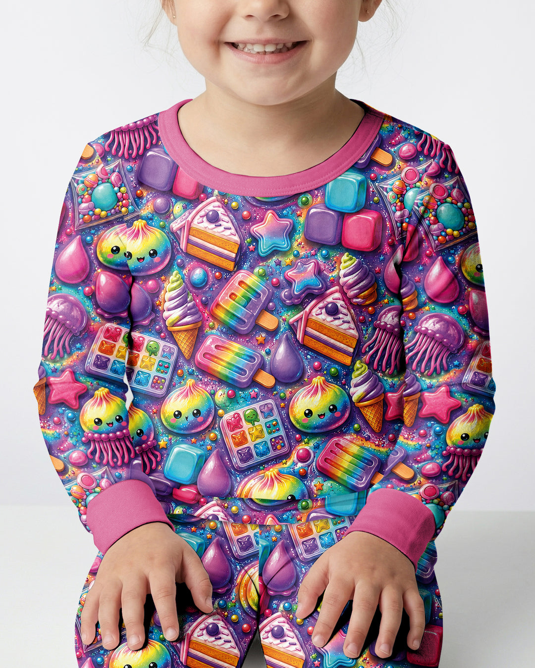 Squishy Party Bamboo Two Piece Long Sleeve Pajama Set