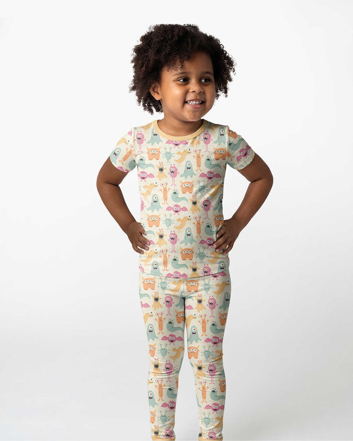 Monster Boo Bash Bamboo Two Piece Short Sleeve Pajama Set
