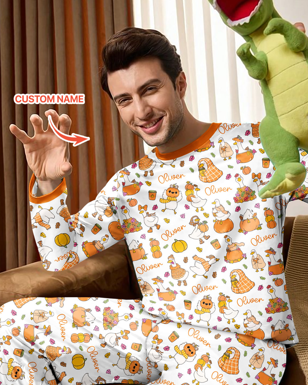 Fall Silly Goose Bamboo Men's Pajama Set