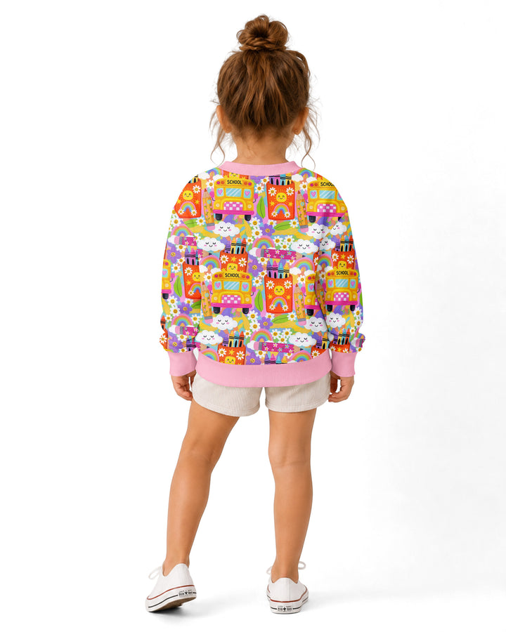 Retro Happy Classroom Bamboo Crewneck Sweatshirt