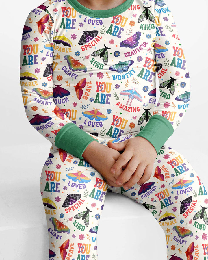 Proud Wings Family Matching Bamboo Two Piece Long Sleeve Pajama Set