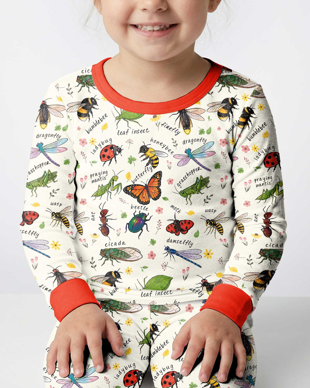 Bug Learning Bamboo Two Piece Long Sleeve Pajama Set