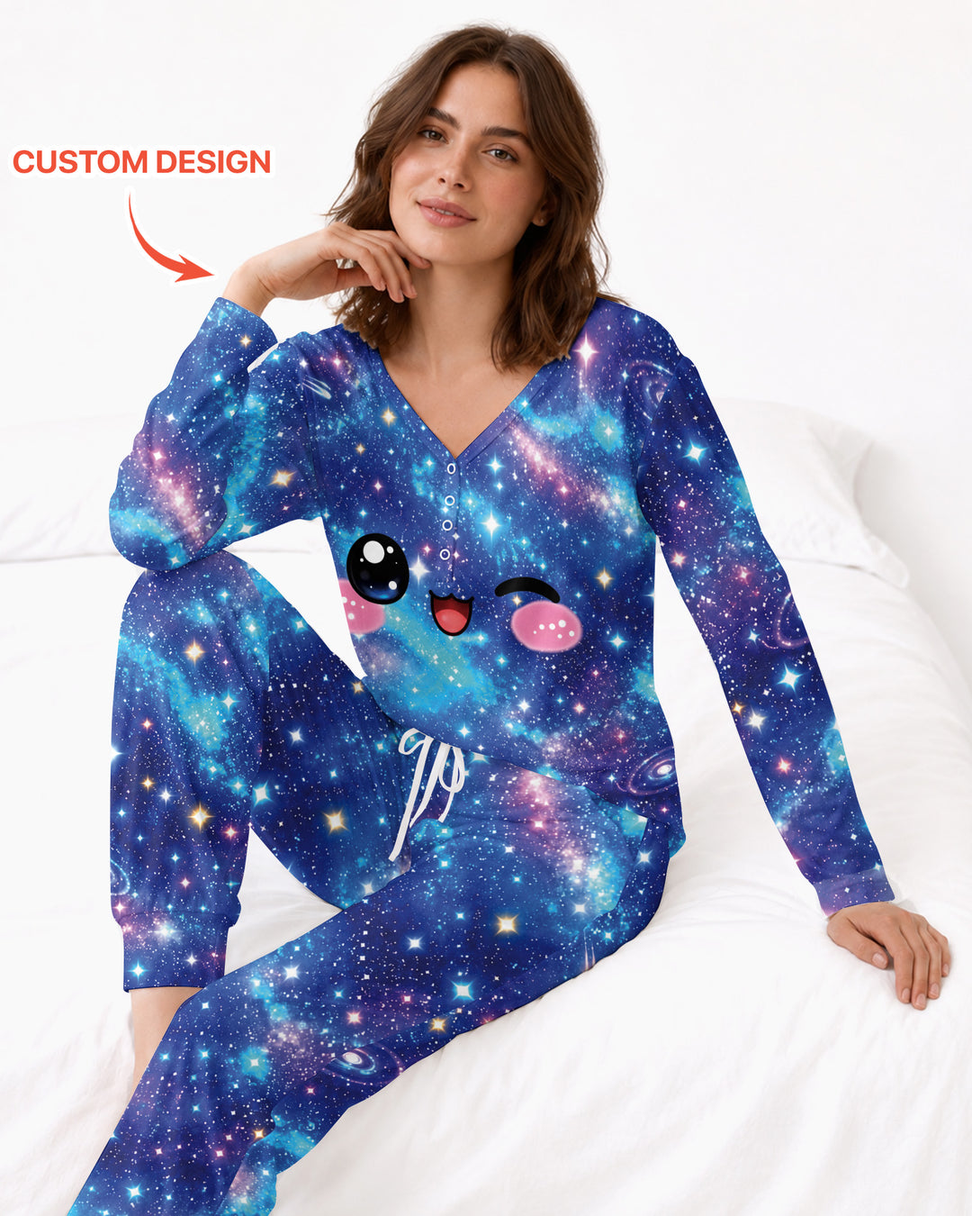 Matching Squishy Dumplings Costume Bamboo Women Pajama Set