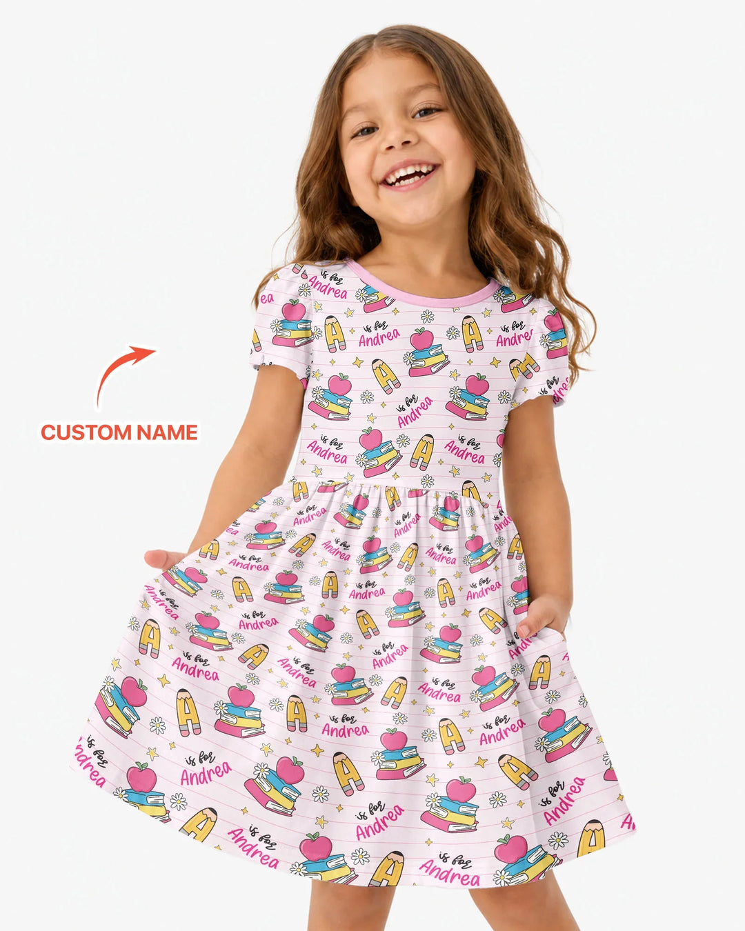 First Day of School Bamboo Twirl Dress